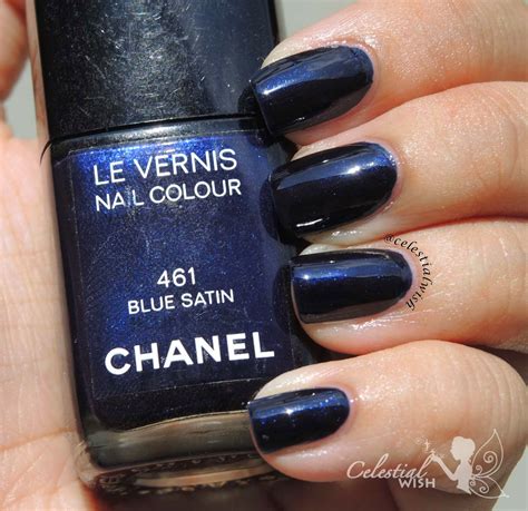 blue satin 461 chanel|Chanel Le Vernis in Blue Satin Review .